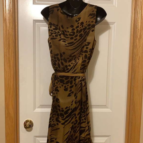 I.C.E Animal Print Wrap Dress. size8 - Picture 4 of 5